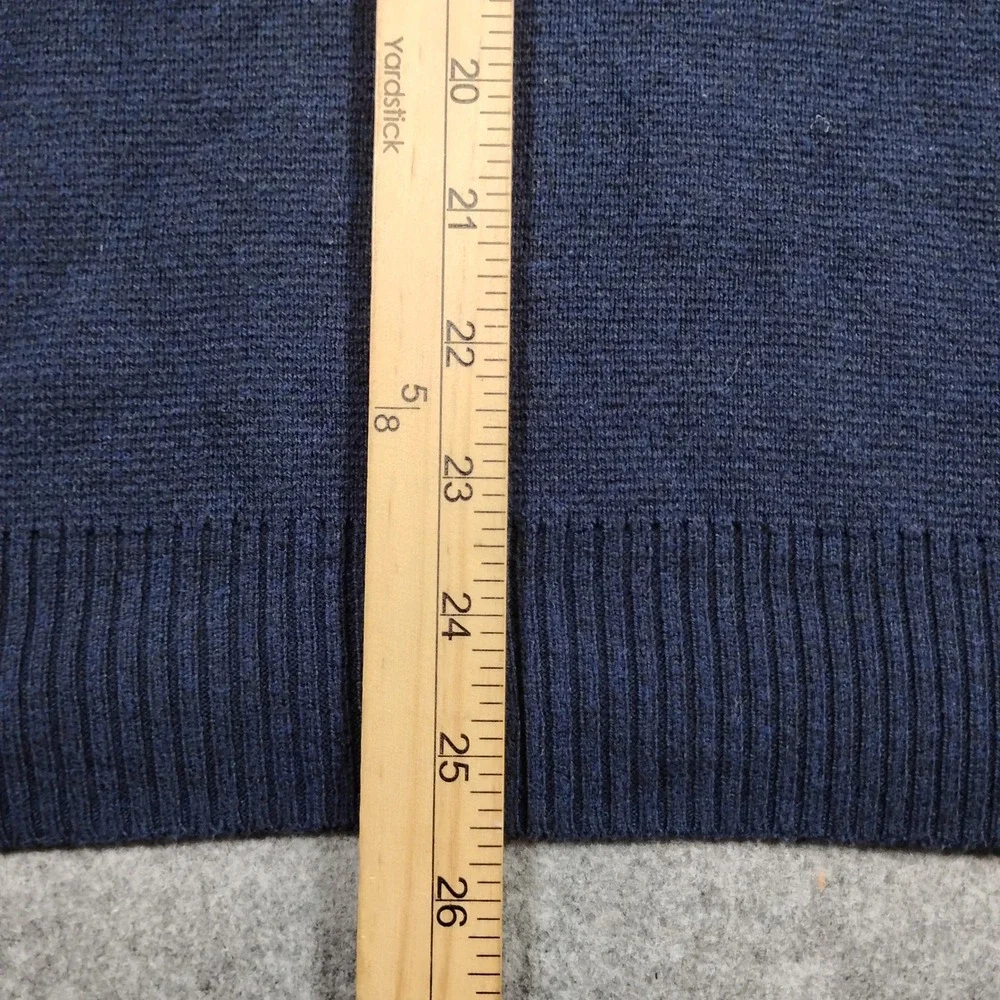 Marine Layer Lost & Found Rainbow Stripe Navy Blue Sweater Mens XL 14773 Holiday